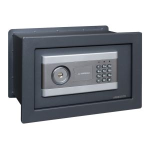 Arregui stylo 19010w-s1 caja fuerte empotrar de llave y codigo, 21x32x20 cm