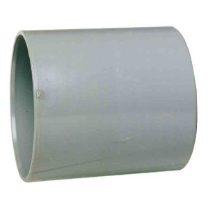 Manguito de pvc con tope interior hembra/hembra ø 50 mm