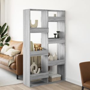 Librerías madera gris sonoma 100x33x175 cm