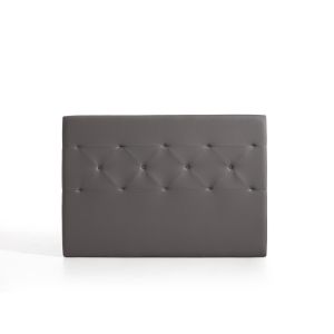 Cabecero zafiro para cama de 110 de polipiel gris 115x115x8. Matris