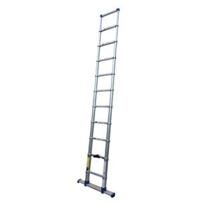Tubesca - escalera telescópica de aluminio 11 peldaños alt. De trabajo 4,1