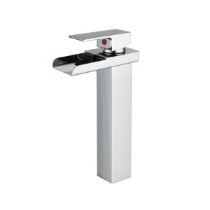Grifo monomando de lavabo efecto cascada modelo niagara