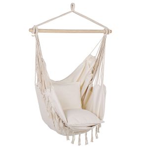 Sillón colgante bonea algodón beige