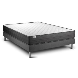 Conjunto vitalpower 180 x 200 cm somier kit gris