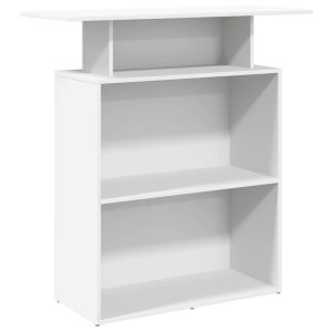 Mostrador de recepción de 100x40x104 cm en color blanco