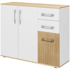 Aparador tablero de partículas blanco 90x30x75 5 cm