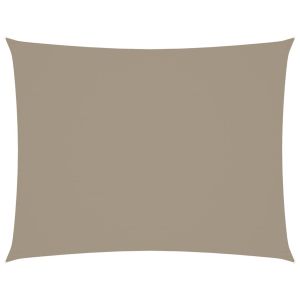 vidaXL toldo de vela rectangular tela oxford gris taupe 3x6 m