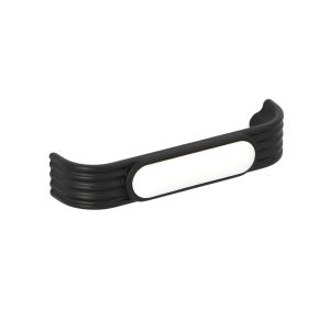Tirador muebles en zamac y porcel 88 dist entre eje 96mm negro lote de 25