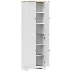 Alacena de cocina 60x30x183 cm color blanco Homcom, hogar - cocina