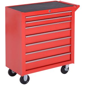 Carro de herramienta 69x33x75cm acero color rojo durhand
