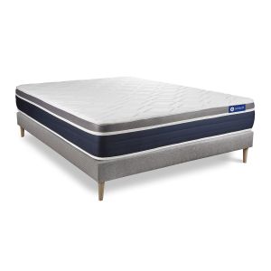 Pack colchón actimemo confort 140x190cm + somier, espuma viscoelástica, 7 z