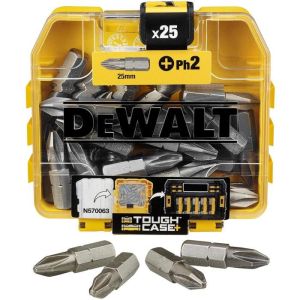 Cofre de puntas de atornillado - Dewalt - extreme - 25 piezas - acero modif