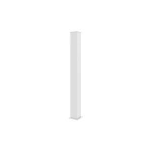 Juego de 2 postes eifel 15x15 en aluminio a.166cm - blanco mate