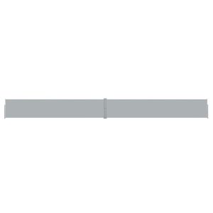 Toldo lateral retráctil para patio gris antracita 140x1200 cm ety5484194