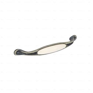 Tirador para muebles de zamac y porcelana, dist entre centros 160mm lote 25
