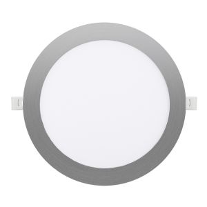 Downlight empotrar 12w 3000-4000-6500k níquel 1080lm redondo corte 15cm sil