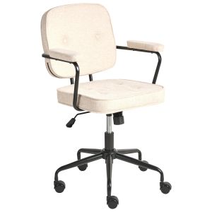 Silla de escritorio pawnee tela beige claro