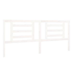 vidaXL cabecero de cama madera maciza de pino blanco 206x4x100 cm