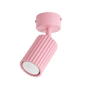 Plafones karbon 1 rosa aluminio 7x18x7cm