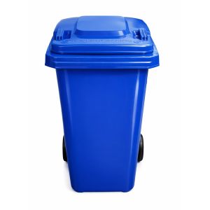 240 l | azul | contenedor de basura reciclables de colores con ruedas 240l