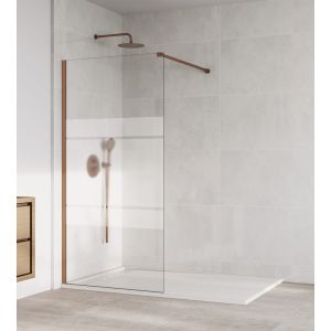 Panel fijo de ducha screen cobre decorado 76,5-78cm