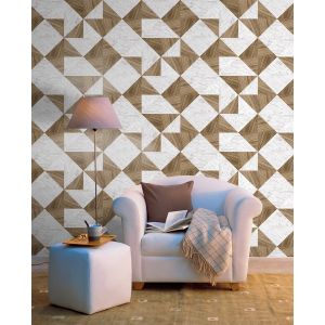 Papel pintado tnt textura madera mármol marron