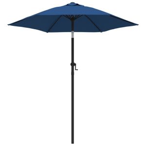 vidaXL sombrilla de aluminio azul 200x224 cm