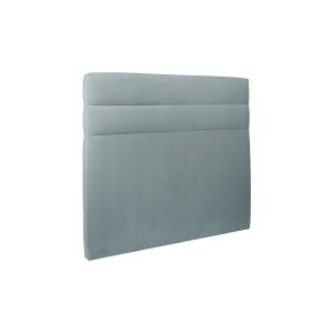 Cabecero 200 cm lines - tela terciopelo gris azul - gris azulado