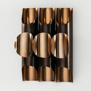 Aplique 34x17x46 metal cobre