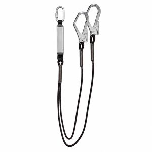 Doble eslinga fija ø10,5 long 2m con absorbedor + conector aa011