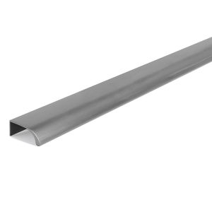 Tirador aluminio ona acabado gris cepillado dist. 544mm.