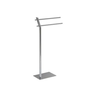 Toallero metal cromado 30x20x81 cm