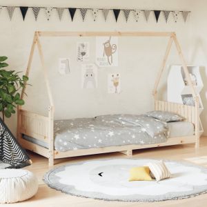 Cama 90x190 cm infantil madera maciza de pino