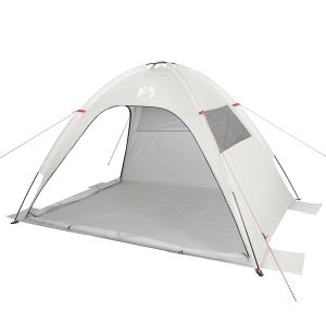 vidaXL tienda de playa impermeable gris