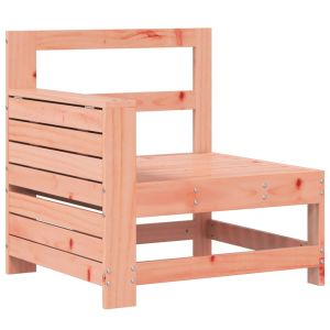 vidaXL sofá de jardín con reposabrazo mesa auxiliar madera douglas