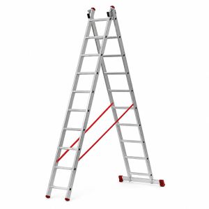 Escalera transformable doble plus tr2-plus-2.0 de 7x2 peldaños