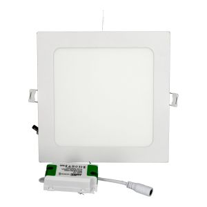 Downlight LED 12w blanco frío 6000k cuadrado empotrar blanco