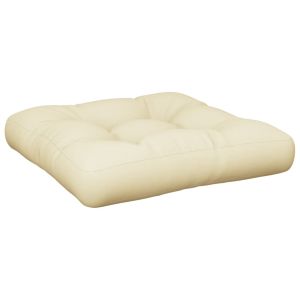 vidaXL cojín para sofá de palets tela crema 60x61,5x10 cm