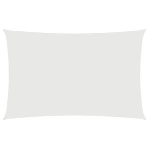 Toldo de vela rectangular tela oxford blanco 4x7 m