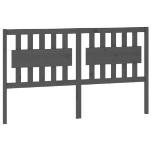 vidaXL cabecero de cama madera maciza de pino gris 165,5x4x100 cm