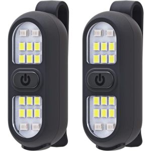 Luz LED clip 450 lm corredores camping recargable