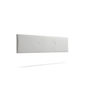 Cabecero tapizado alma polipiel 160x50x5 cm - gris claro - moonia