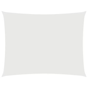 vidaXL toldo de vela rectangular tela oxford blanco 4x5 m