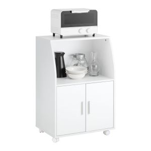 Aparador auxiliar bajo de cocina para microondas frg241-w sobuy