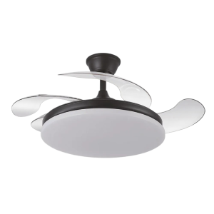 Ventilador de techo tridente negro cct regulable 107cm