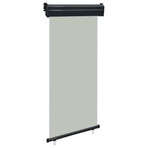 vidaXL toldo lateral de balcón gris 105x250 cm