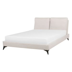 Cama chenilla melle 140 x 200 cm beige claro