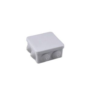 Caja estanca cuadrada ip55 80x80x40mm con tapa a presión fabricada en termo