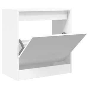 vidaXL zapatero de madera de ingeniería blanco 60x34x63,5 cm