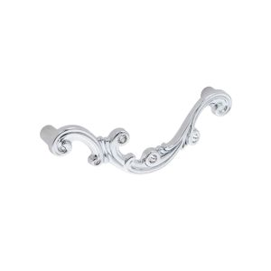 Tirador mueble 726 en zamac y cristal dist entre ejes 96mm cromo lote  25